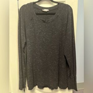 🚨CLEARANCE B1123-24 SPACE Dye Tee, long sleeve top, XL